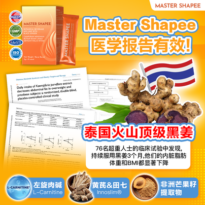 Master Shapee 黑姜燃脂粉